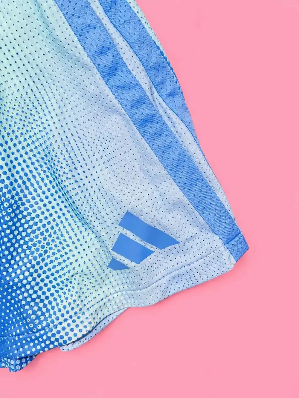 Adidas Girls Printed 3-Stripe Flounce Skort Slim Fit Size S